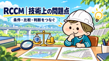 RCCM経験論文の『技術上の問題点』とは｜課題・判断・対応をどう書き分けるか
